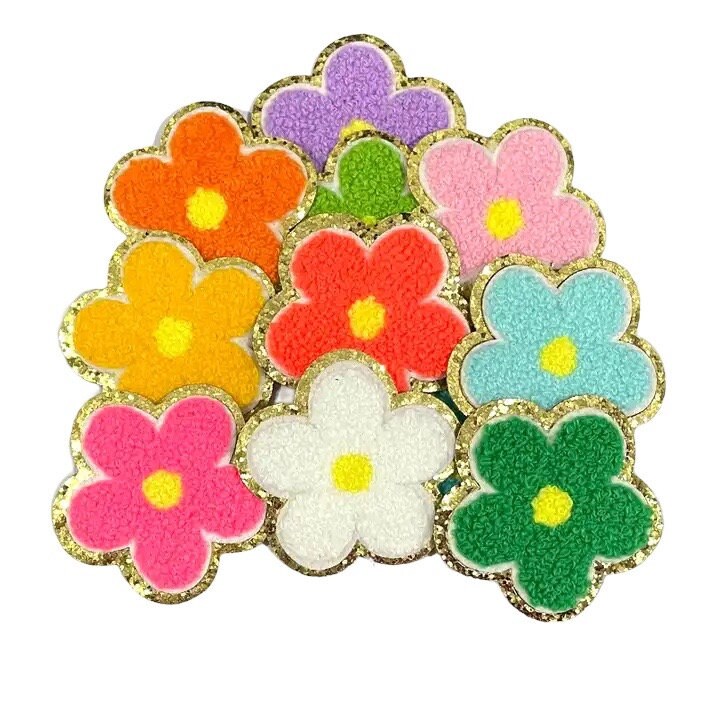 Daisy Flower Chenille Patch